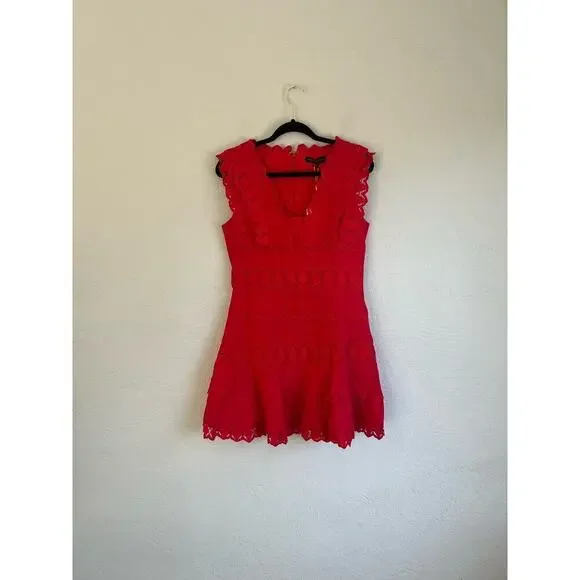 Anthropologie Endless Rose Women'sRed Plunging Neck Lace Trim Dress, M is  available for purchase on au PAY Market - Imported Goods Online Store  Co.Ltd. | au PAY Market - Online Shopping Site